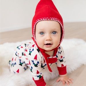 Hanna Andersson gnome hat, red, size small